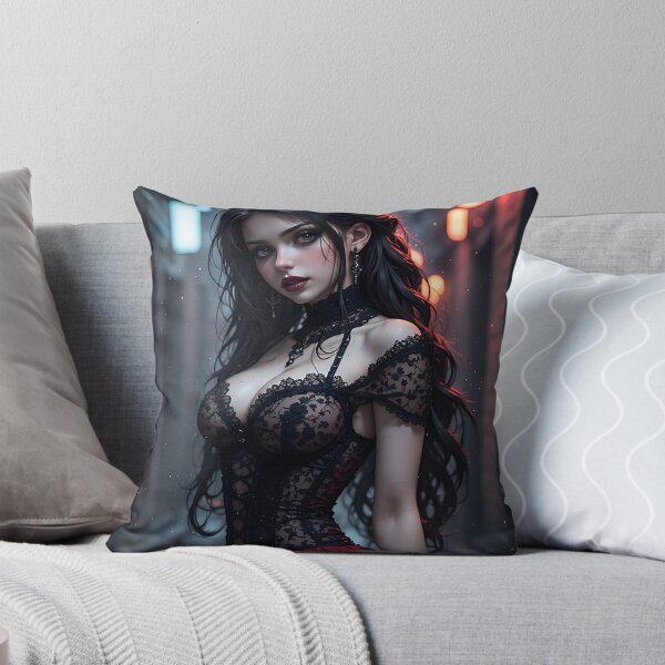 Item preview, Gothic Dark Fantasy Anime Woman Hot Goth Girl designed and sold by Your New Fixation.