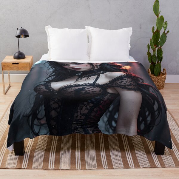 Item preview, Gothic Dark Fantasy Anime Woman Hot Goth Girl designed and sold by Your New Fixation.