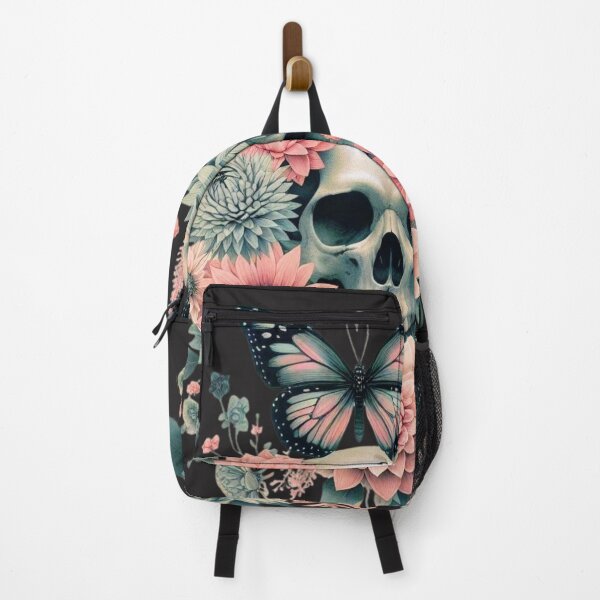 Item preview, Skull with butterflies in the style of Dark Academia designed and sold by BriSher.