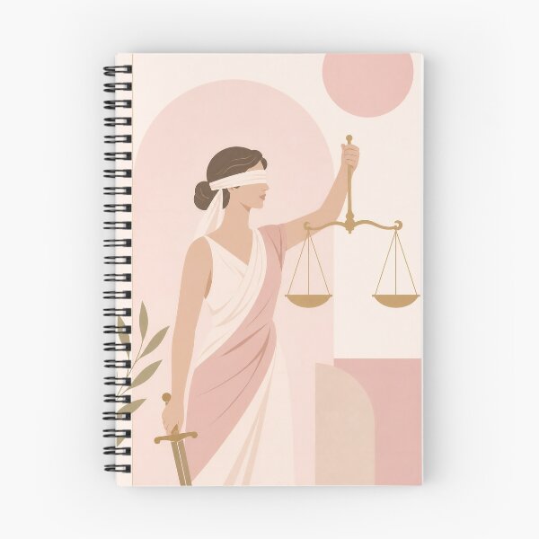 Item preview, Boho Pastel Lady Justice | Pink Lady Justice Law Office Decor | Modern Lady Justice Scales And Sword | Pastel Pink Lady Justice Graduation Gift | Pink Legal Professional Gift designed and sold by LitzoyGlobeArt.