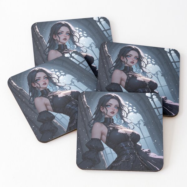 Item preview, Gothic Dark Fantasy Anime Woman Hot Goth Girl designed and sold by Your New Fixation.