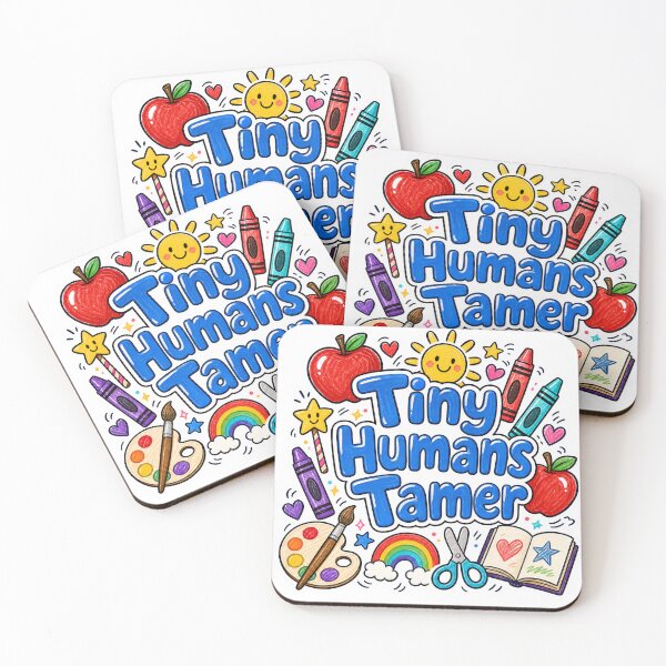 Item preview, Tiny Humans Tamer Cute Doodle Kindergarten Teacher Back To School designed and sold by HimaPrototype.