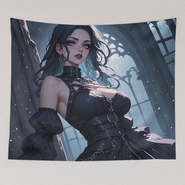 Item preview, Gothic Dark Fantasy Anime Woman Hot Goth Girl designed and sold by Your New Fixation.