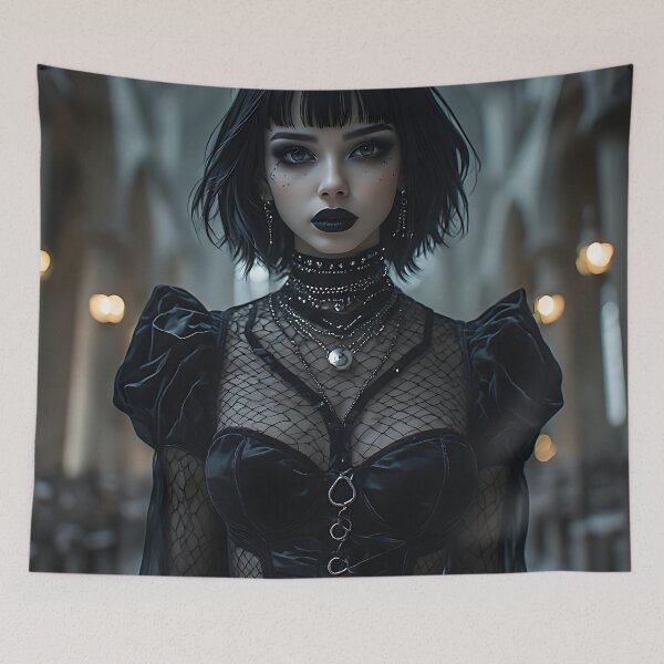 Item preview, Gothic Dark Fantasy Anime Woman Hot Goth Girl designed and sold by Your New Fixation.