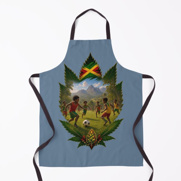 Item preview, Jamaican Soccer Kids Cannabis Leaf Art | Reggae Roots Culture designed and sold by digitalbob60.
