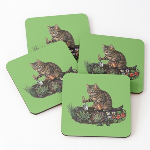Item preview, The Little Garden Helper Cat  designed and sold by Northern Glow Art.