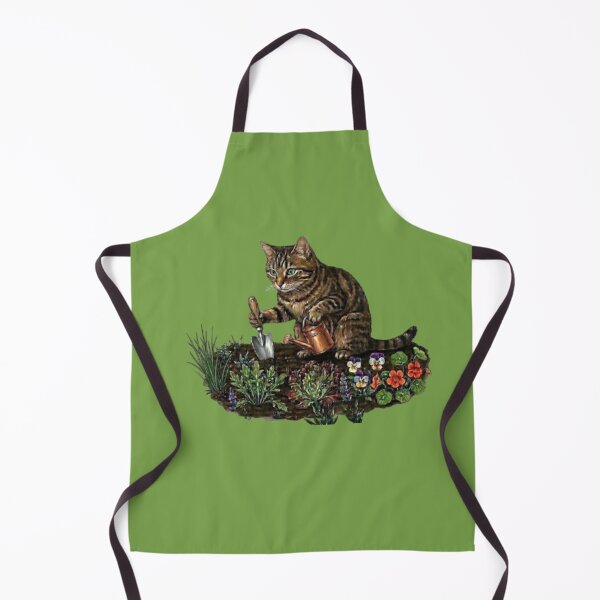 Item preview, The Little Garden Helper Cat  designed and sold by Northern Glow Art.