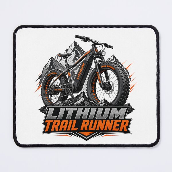 Item preview, Lithium Trail Runner Off‑Road E‑Bike Adventure Shirt designed and sold by OMNITeeSigns.