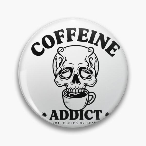 Item preview, Caffeine Addict Skull Coffee Lover Vintage Design designed and sold by AsgerVinter.