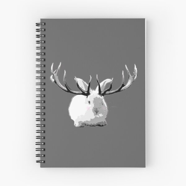 Item preview, My Imaginary Friend - Grayscale Bunny with Antlers designed and sold by LittleMissTyne.