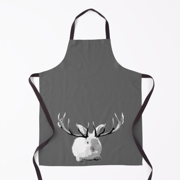 Item preview, My Imaginary Friend - Grayscale Bunny with Antlers designed and sold by LittleMissTyne.