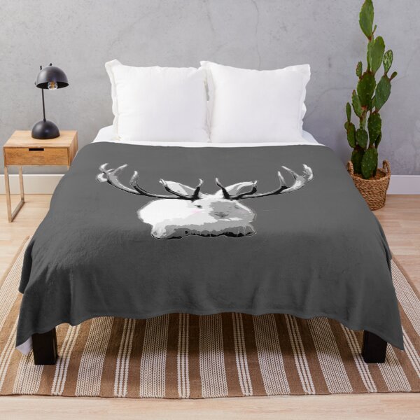 Item preview, My Imaginary Friend - Grayscale Bunny with Antlers designed and sold by LittleMissTyne.