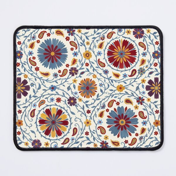 Item preview, Vibrant Boho Folk Art Floral Paisley Surface Pattern designed and sold by arteresting-art.