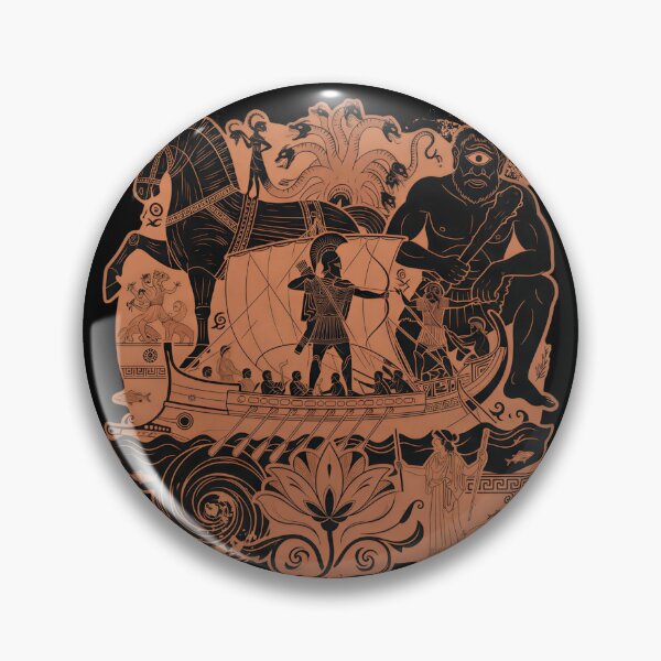 Item preview, The Odyssey | Ancient Greek Art designed and sold by Nacho Average Designs.