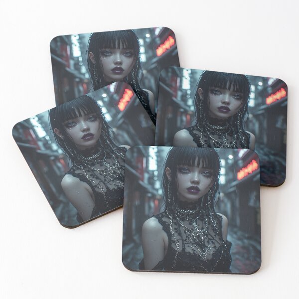 Item preview, Gothic Dark Fantasy Anime Woman Hot Goth Girl designed and sold by Your New Fixation.