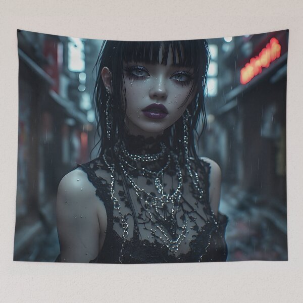 Item preview, Gothic Dark Fantasy Anime Woman Hot Goth Girl designed and sold by Your New Fixation.