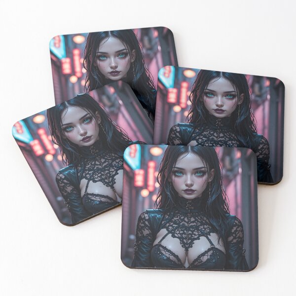 Item preview, Gothic Dark Fantasy Anime Woman Hot Goth Girl designed and sold by Your New Fixation.