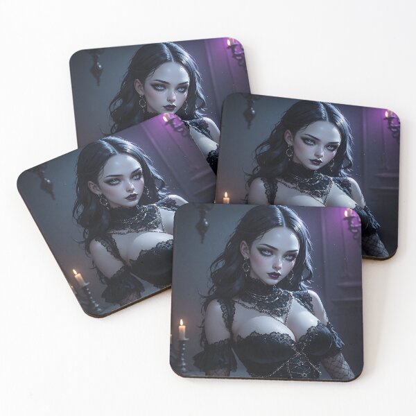 Item preview, Gothic Dark Fantasy Anime Woman Hot Goth Girl designed and sold by Your New Fixation.