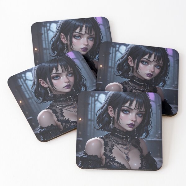 Item preview, Gothic Dark Fantasy Anime Woman Hot Goth Girl designed and sold by Your New Fixation.