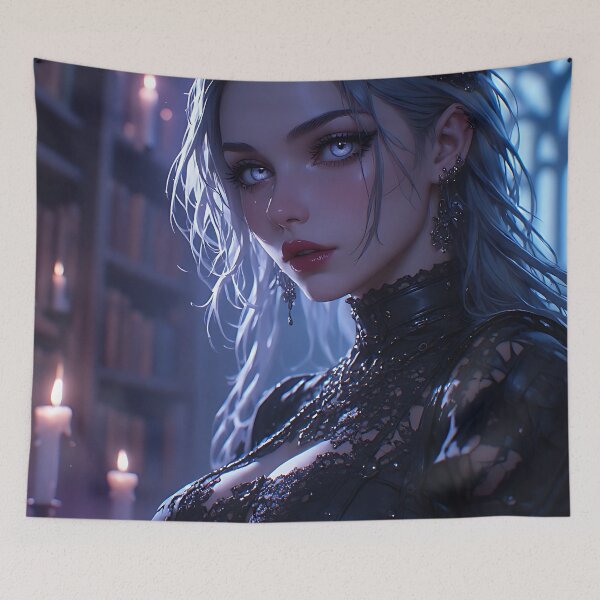 Item preview, Gothic Dark Fantasy Anime Woman Hot Goth Girl designed and sold by Your New Fixation.