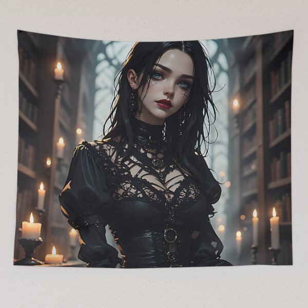 Item preview, Gothic Dark Fantasy Anime Woman Hot Goth Girl designed and sold by Your New Fixation.