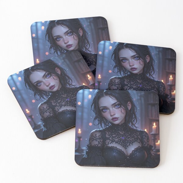 Item preview, Gothic Dark Fantasy Anime Woman Hot Goth Girl designed and sold by Your New Fixation.