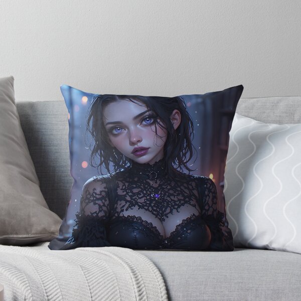 Item preview, Gothic Dark Fantasy Anime Woman Hot Goth Girl designed and sold by Your New Fixation.