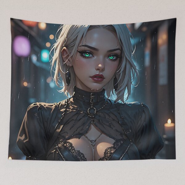 Item preview, Gothic Dark Fantasy Anime Woman Hot Goth Girl designed and sold by Your New Fixation.