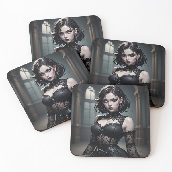 Item preview, Gothic Dark Fantasy Anime Woman Hot Goth Girl designed and sold by Your New Fixation.