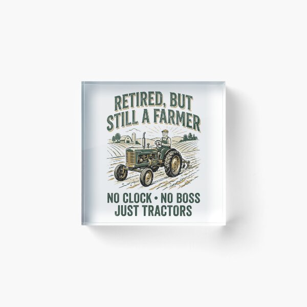 Item preview, Retired But Still Farming Vintage Tractor Farmer Retirement Design designed and sold by Mahilis.