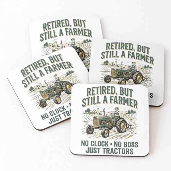 Item preview, Retired But Still Farming Vintage Tractor Farmer Retirement Design designed and sold by Mahilis.