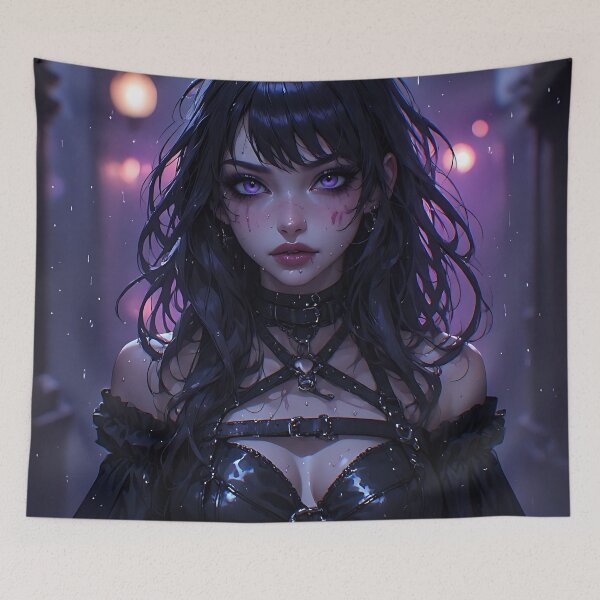 Item preview, Gothic Dark Fantasy Anime Woman Hot Goth Girl designed and sold by Your New Fixation.