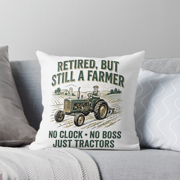 Item preview, Retired But Still Farming Vintage Tractor Farmer Retirement Design designed and sold by Mahilis.