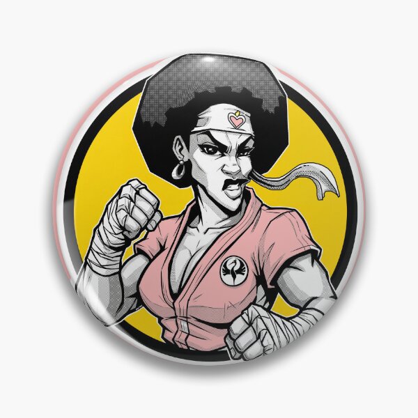 Item preview, FEMALE  AFRO KUNG FU MASTER - by DAETRIX Official Artist designed and sold by DAETRIX.