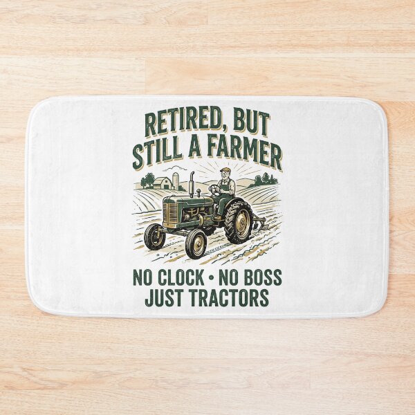 Item preview, Retired But Still Farming Vintage Tractor Farmer Retirement Design designed and sold by Mahilis.