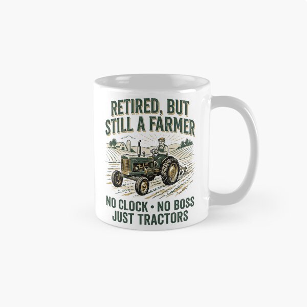 Item preview, Retired But Still Farming Vintage Tractor Farmer Retirement Design designed and sold by Mahilis.