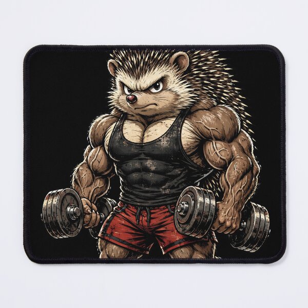 Item preview, Funny Muscular Hedgehog Gym Workout - Small Spikes Big Gains designed and sold by TeeMint5.