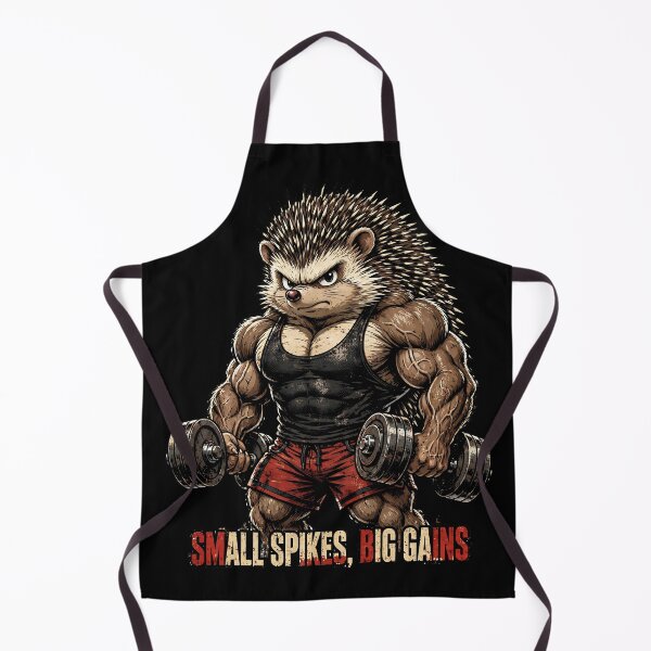 Item preview, Funny Muscular Hedgehog Gym Workout - Small Spikes Big Gains designed and sold by TeeMint5.