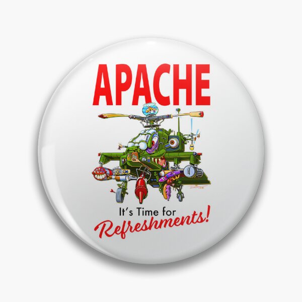 Item preview, Apache It Is Time For Refreshments Helicopter Monster Cartoon designed and sold by PrintDarling.