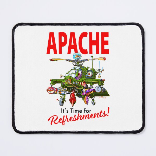 Item preview, Apache It Is Time For Refreshments Helicopter Monster Cartoon designed and sold by PrintDarling.