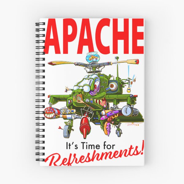 Item preview, Apache It Is Time For Refreshments Helicopter Monster Cartoon designed and sold by PrintDarling.