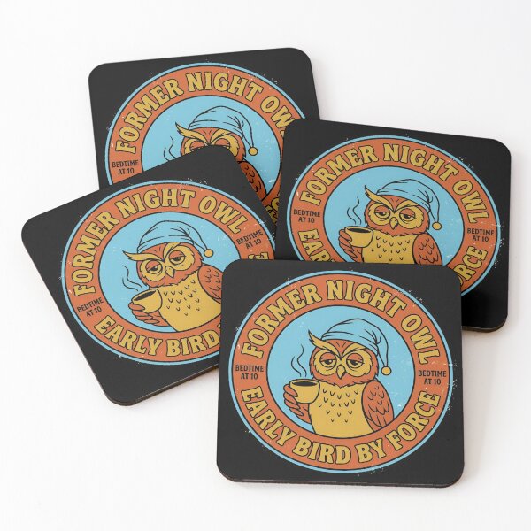 Item preview, Former Night Owl Early Bird By Force Vintage Badge designed and sold by DuckOddity.