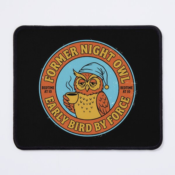 Item preview, Former Night Owl Early Bird By Force Vintage Badge designed and sold by DuckOddity.