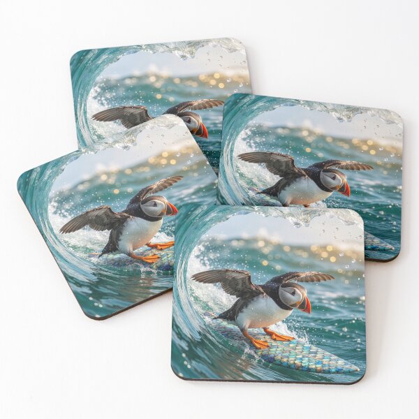 Item preview, Intrepid and Stoked Puffin Goes Surfing designed and sold by Tridentulus.