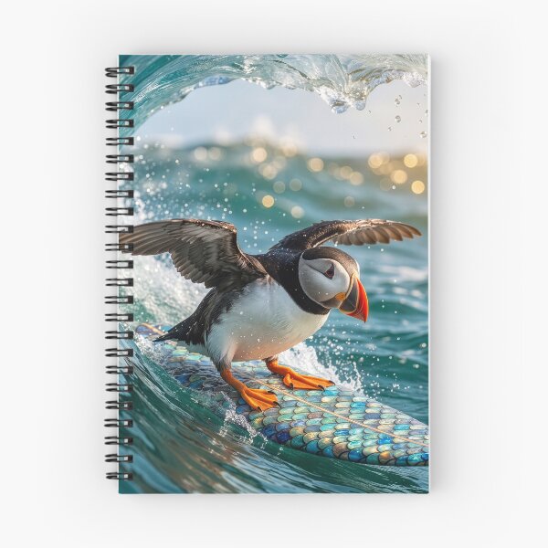 Item preview, Intrepid and Stoked Puffin Goes Surfing designed and sold by Tridentulus.