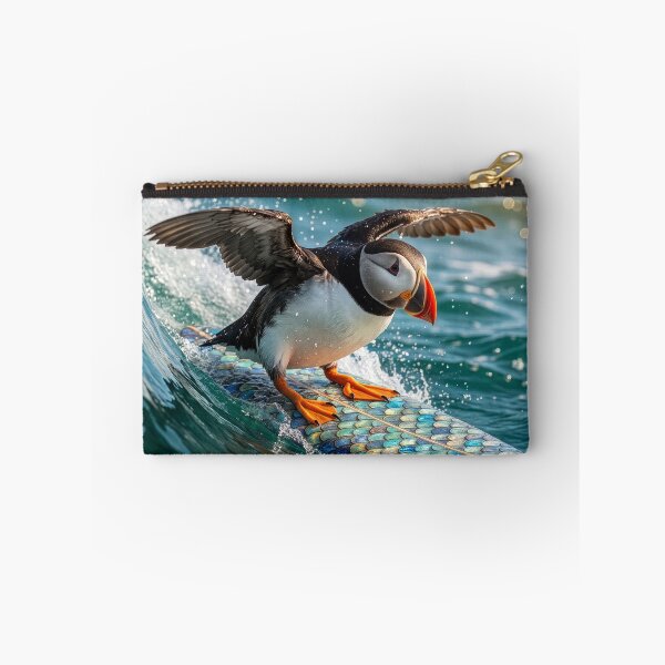 Item preview, Intrepid and Stoked Puffin Goes Surfing designed and sold by Tridentulus.