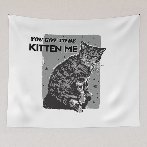 Item preview, Sarcastic Angry Cat with Pun designed and sold by CursedButCute1.