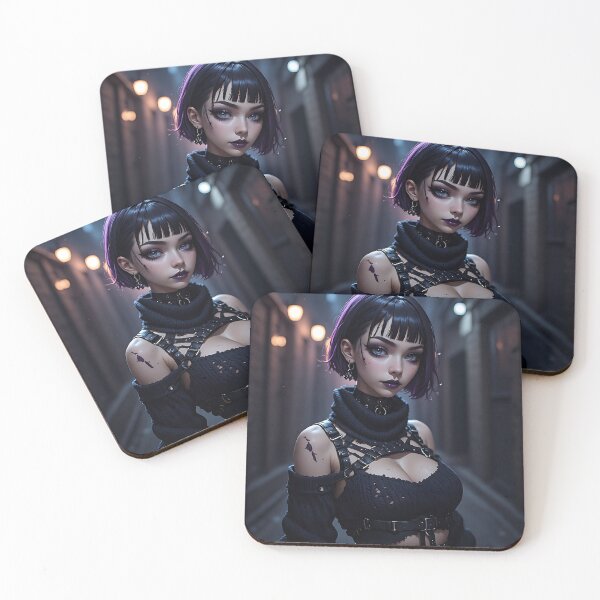 Item preview, Gothic Dark Fantasy Anime Woman Hot Goth Girl designed and sold by Your New Fixation.