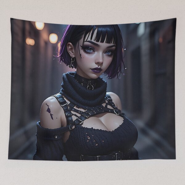 Item preview, Gothic Dark Fantasy Anime Woman Hot Goth Girl designed and sold by Your New Fixation.