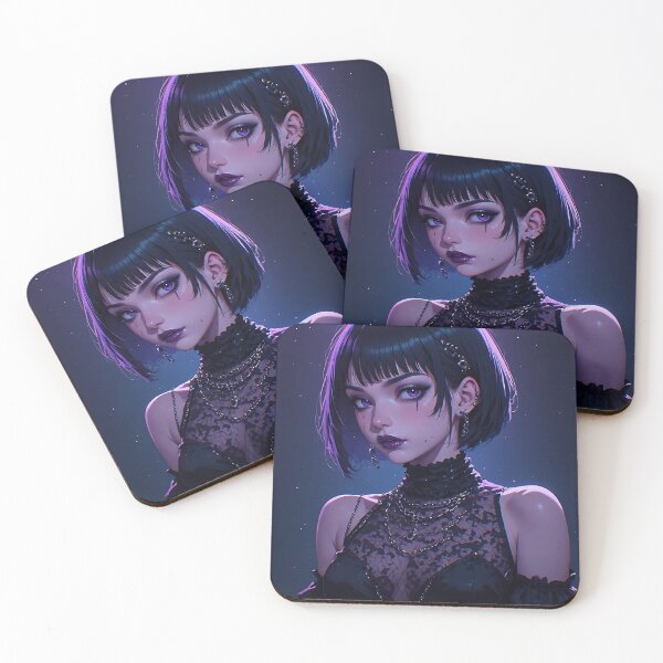 Item preview, Gothic Dark Fantasy Anime Woman Hot Goth Girl designed and sold by Your New Fixation.